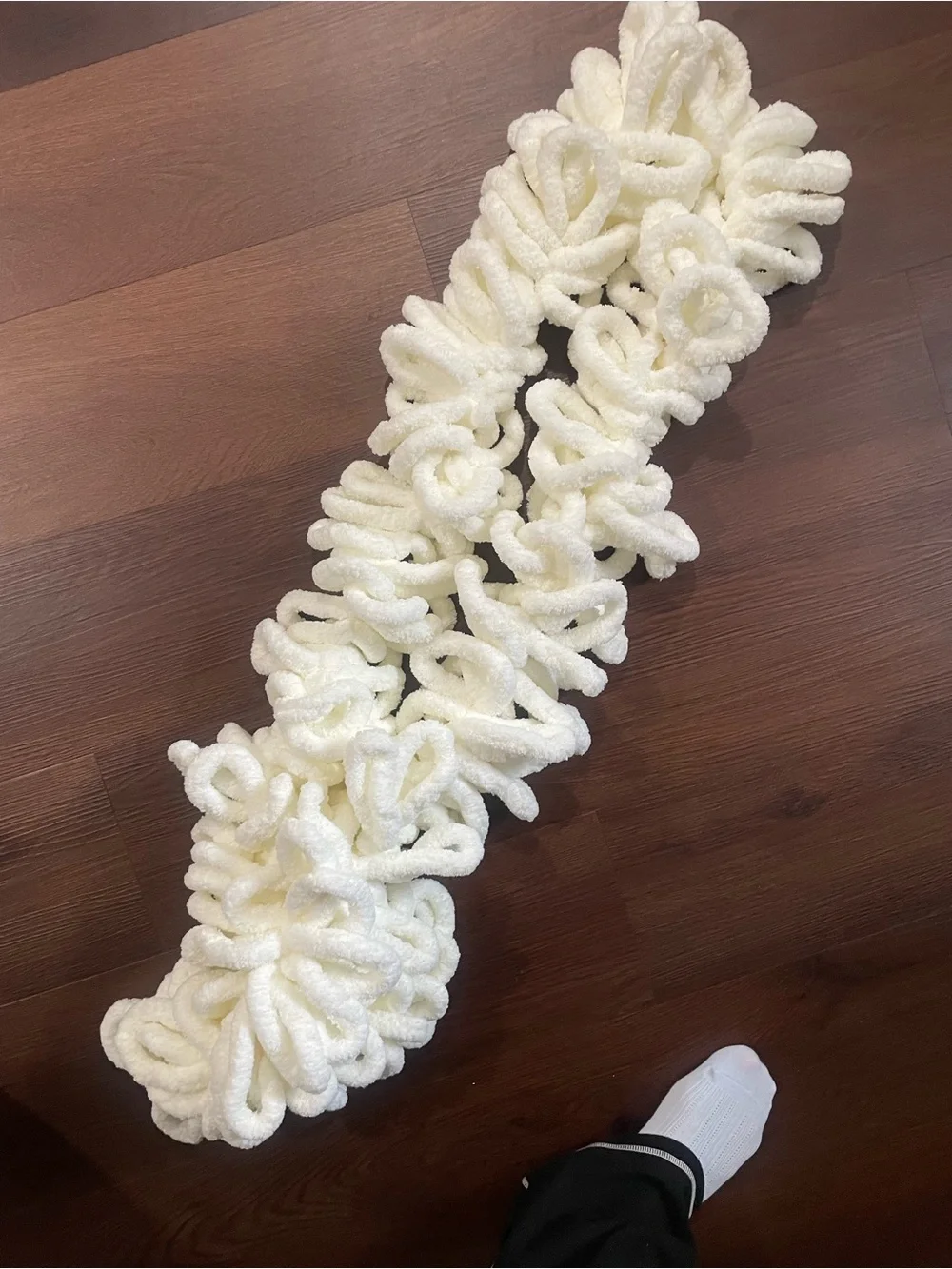 Plush Loop Scarf – Cream